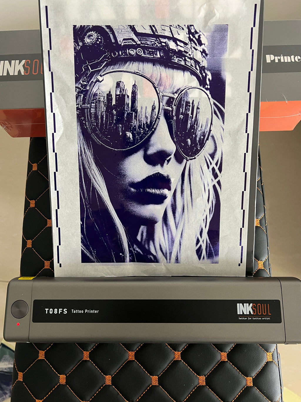 INKSOUL® T08FS Wireless Tattoo Transfer Stencil Printer – Bluetooth Thermal Printer