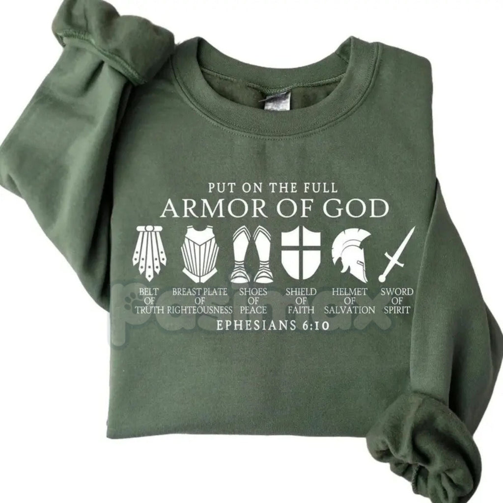 Full Armor of God Sweatshirt – Ephesians 6 Christian Sweatshirt