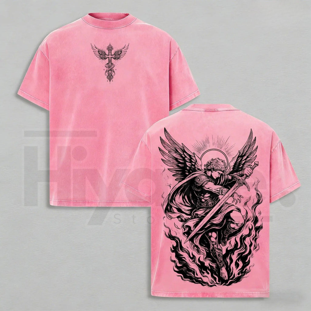 Archangel Michael T-Shirt – Christian Warrior Faith Graphic Tee