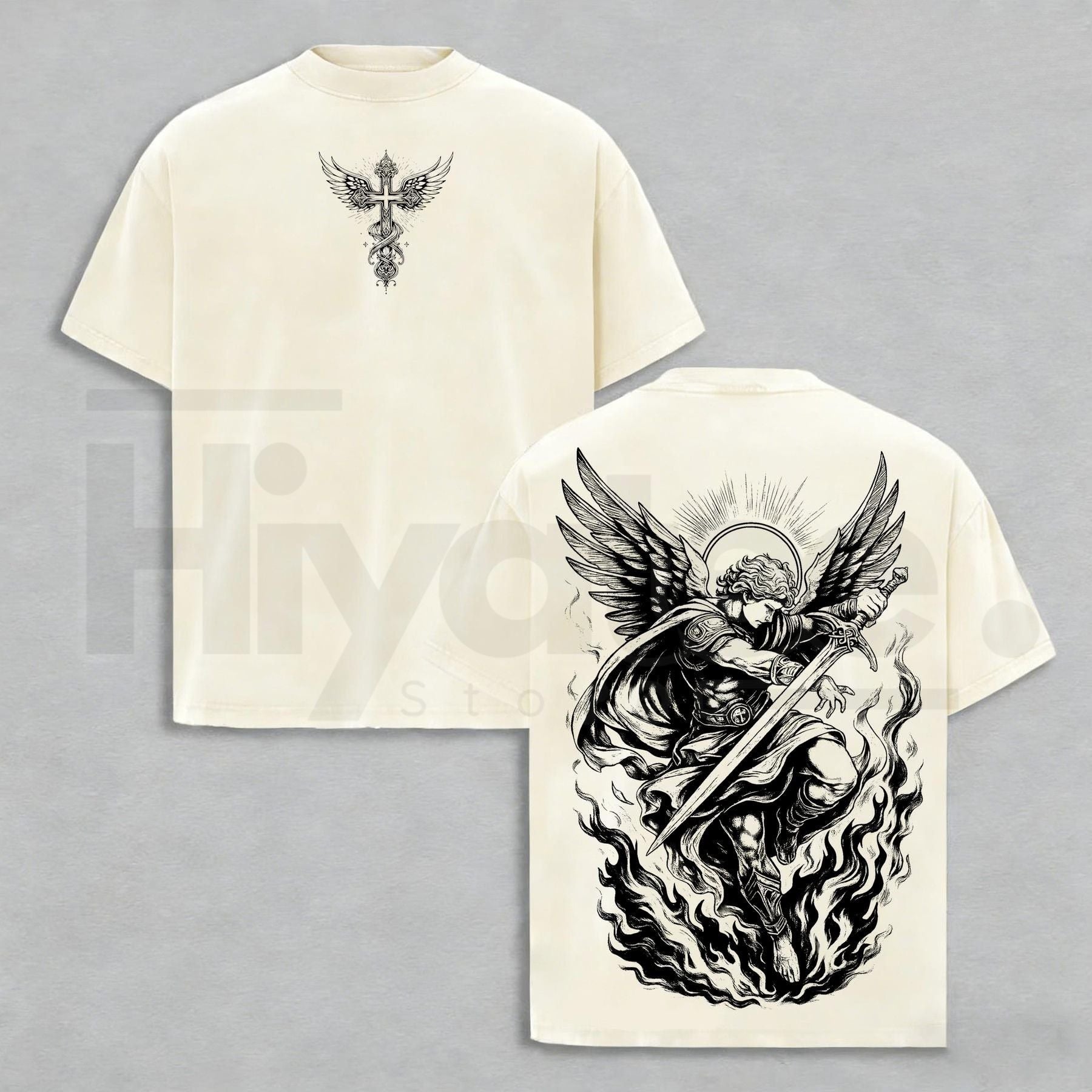 Archangel Michael T-Shirt – Christian Warrior Faith Graphic Tee