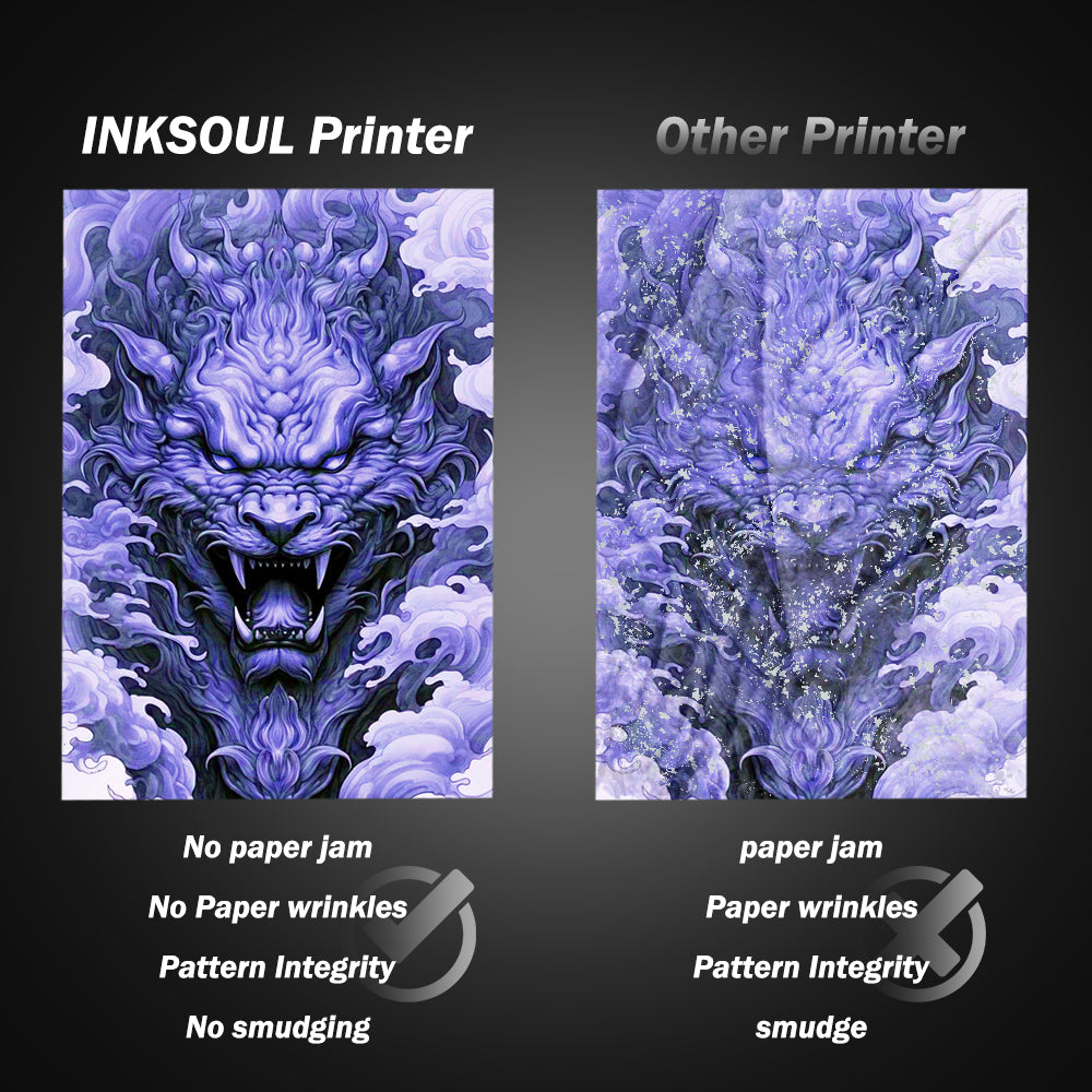 INKSOUL® T08FS Wireless Tattoo Transfer Stencil Printer – Bluetooth Thermal Printer