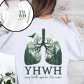 YHWH Lungs Sweatshirt – Breathe in Faith Christian Sweatshirt