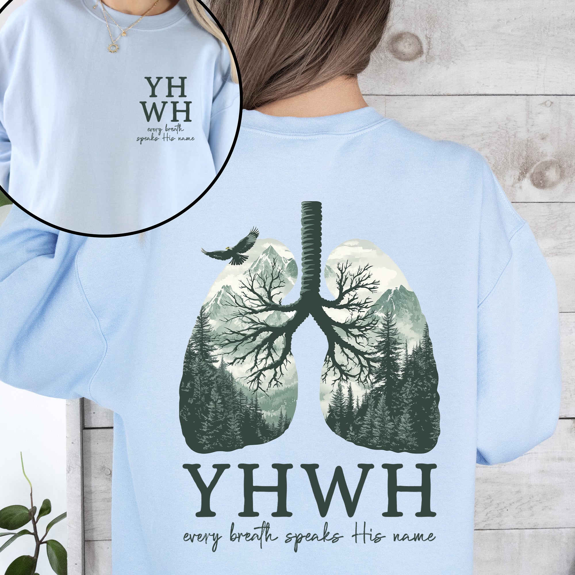 YHWH Lungs Sweatshirt – Breathe in Faith Christian Sweatshirt