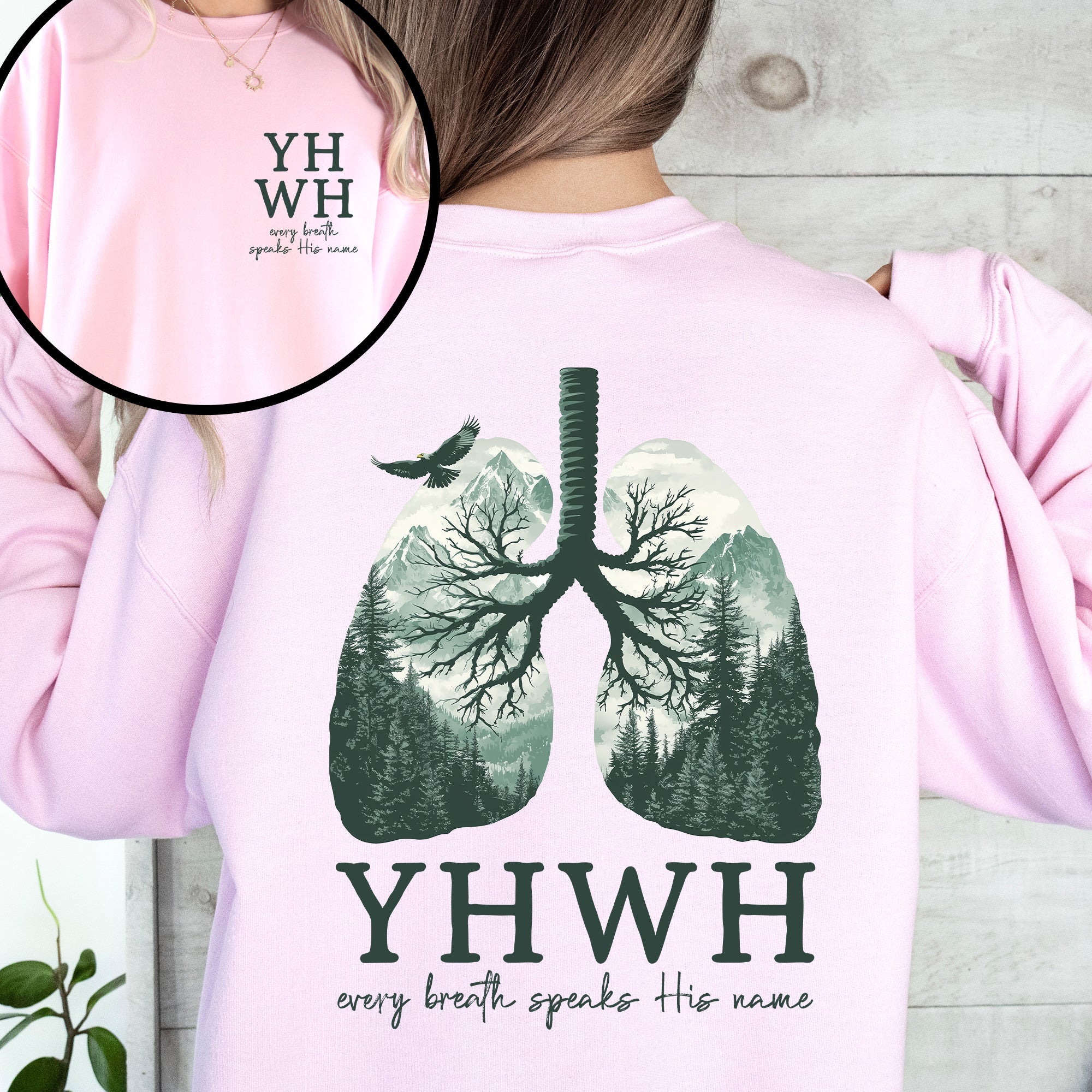 YHWH Lungs Sweatshirt – Breathe in Faith Christian Sweatshirt